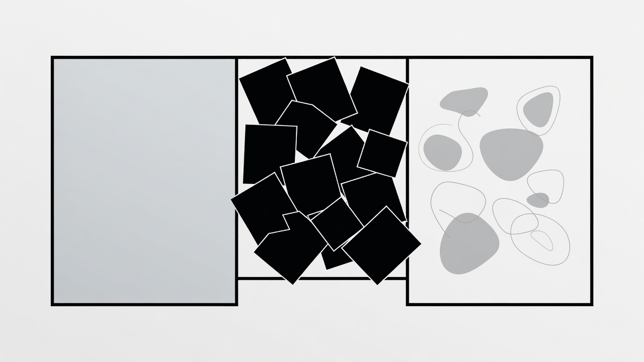 Conceptual editorial boundary diagram separating commentary, reference material and user drafts
