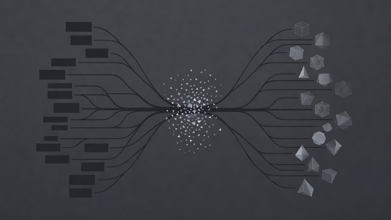 Conceptual evidence diagram branching from observed details to competing interpretations